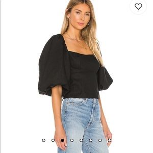 LPA Alice top in black